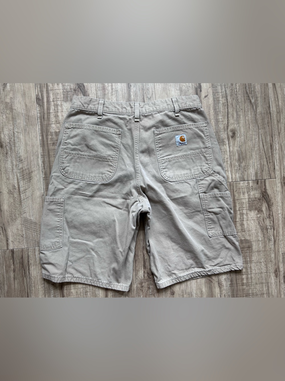 Carhartt Men’s Canvas cotton Work Shorts beige neutral work casual trending